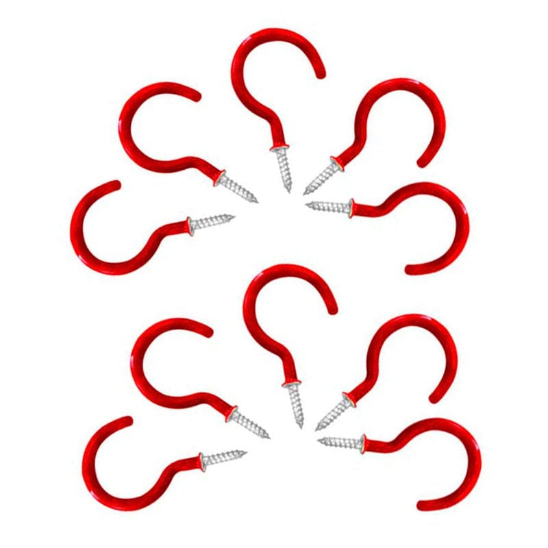 Shulemin 10Pcs Deck Nail Hook Design Convenient Iron Outdoor Camping Setscrew for Tent