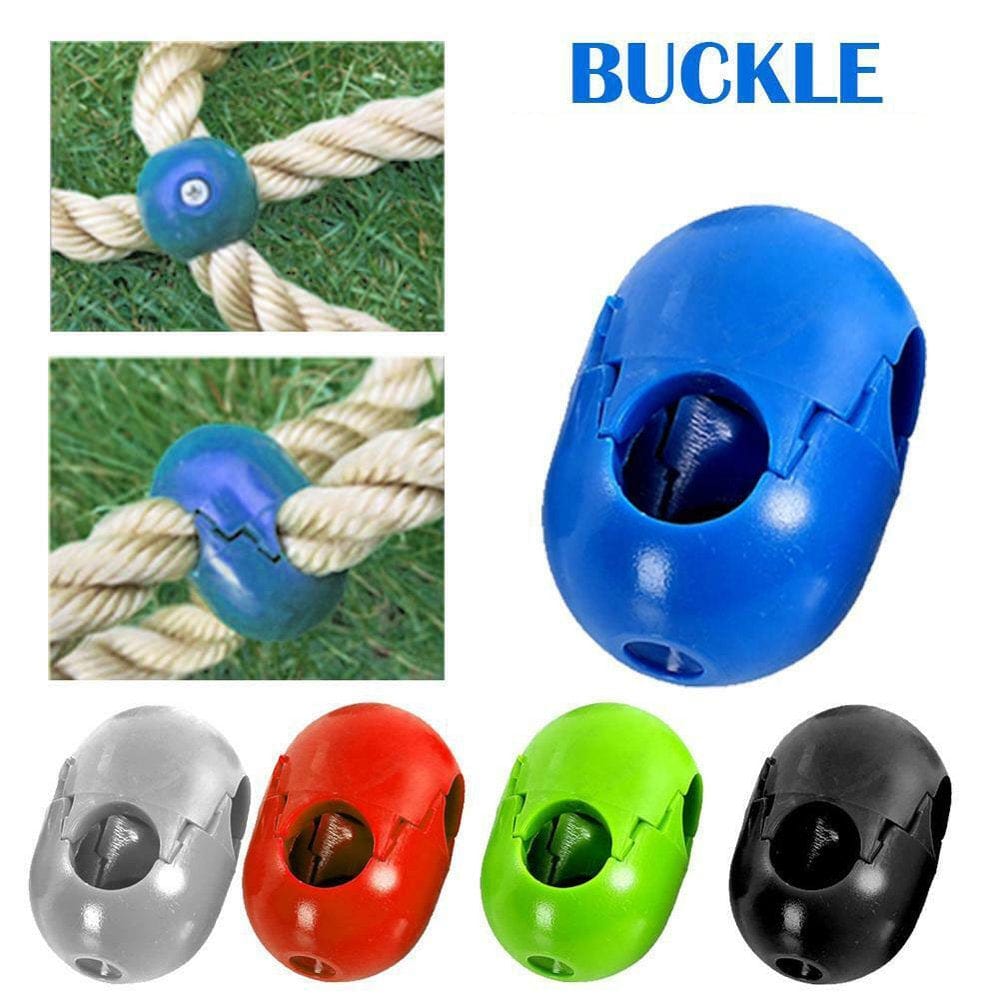 SPRING PARK 5Pcs Kids Climbing Rope Net Plastic Buckle Connector Outdoor Swing Accessories
