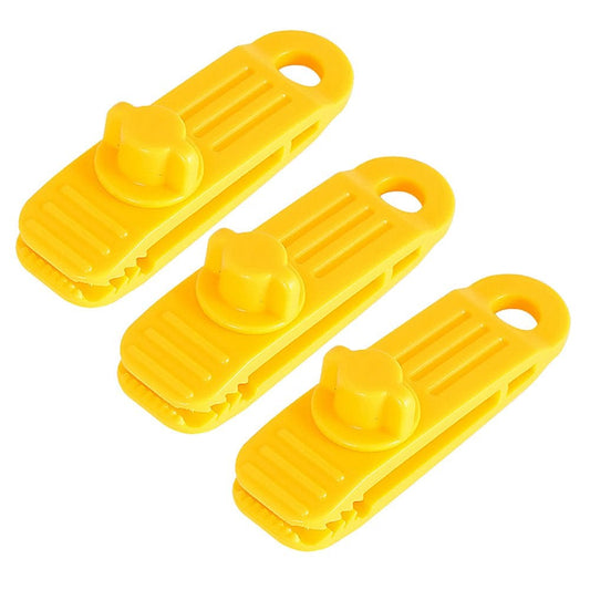 Tifytof2Ys 3PCS Reusable Tent Tarp Tarpaulin Clip Clamp Buckle Camping Tool