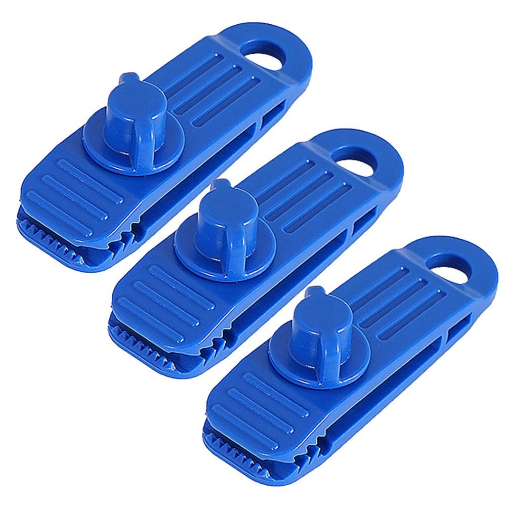 Tifytof2Ys 3PCS Reusable Tent Tarp Tarpaulin Clip Clamp Buckle Camping Tool