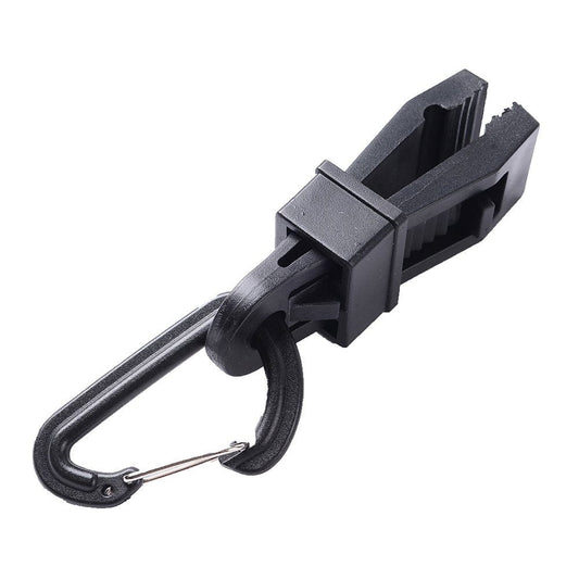 Tongl Outdoor Awning Tarp Tent Tighten Clip Clamp Tool with D-Shape Buckle Carabiner