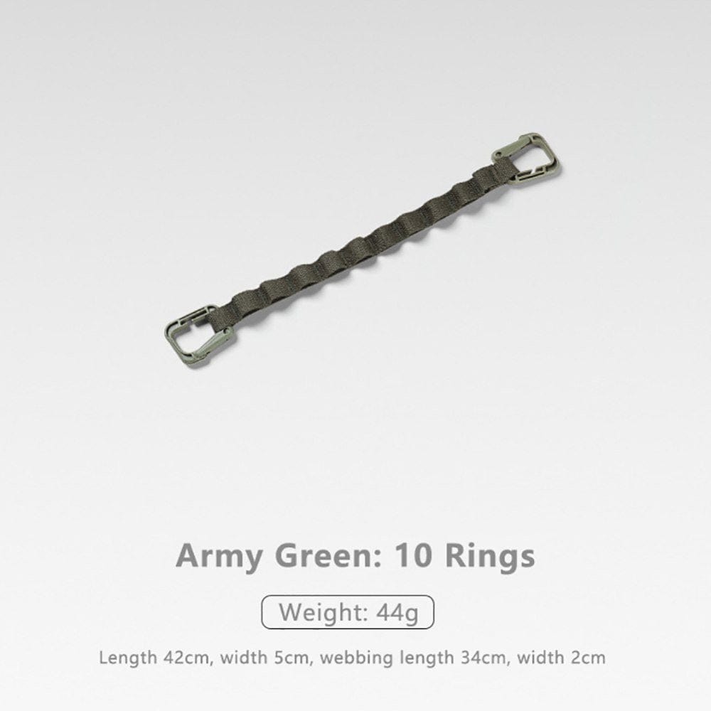 Xinhuaya 1Pc Outdoor Camping Rope Multi-Purpose Hanging Rope Tent Canopy Accessories Nylon Storage Accessories Plastic D Buckle Camping Rope Khaki L